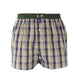 McAlson boxershort in ruitjesprint met donkergroene boord, stijlvol en comfortabel.