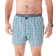 McAlson boxershort in groen en blauw ruitjesprint met paisley boord voor stijl en comfort.