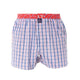 McAlson boxershort met ruitjesprint in lichtblauw, navy en rood voor comfort en stijl.