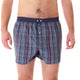 McAlson boxershort met ruitjesprint in blauw en groen, comfortabele pasvorm met donkerblauwe boord.