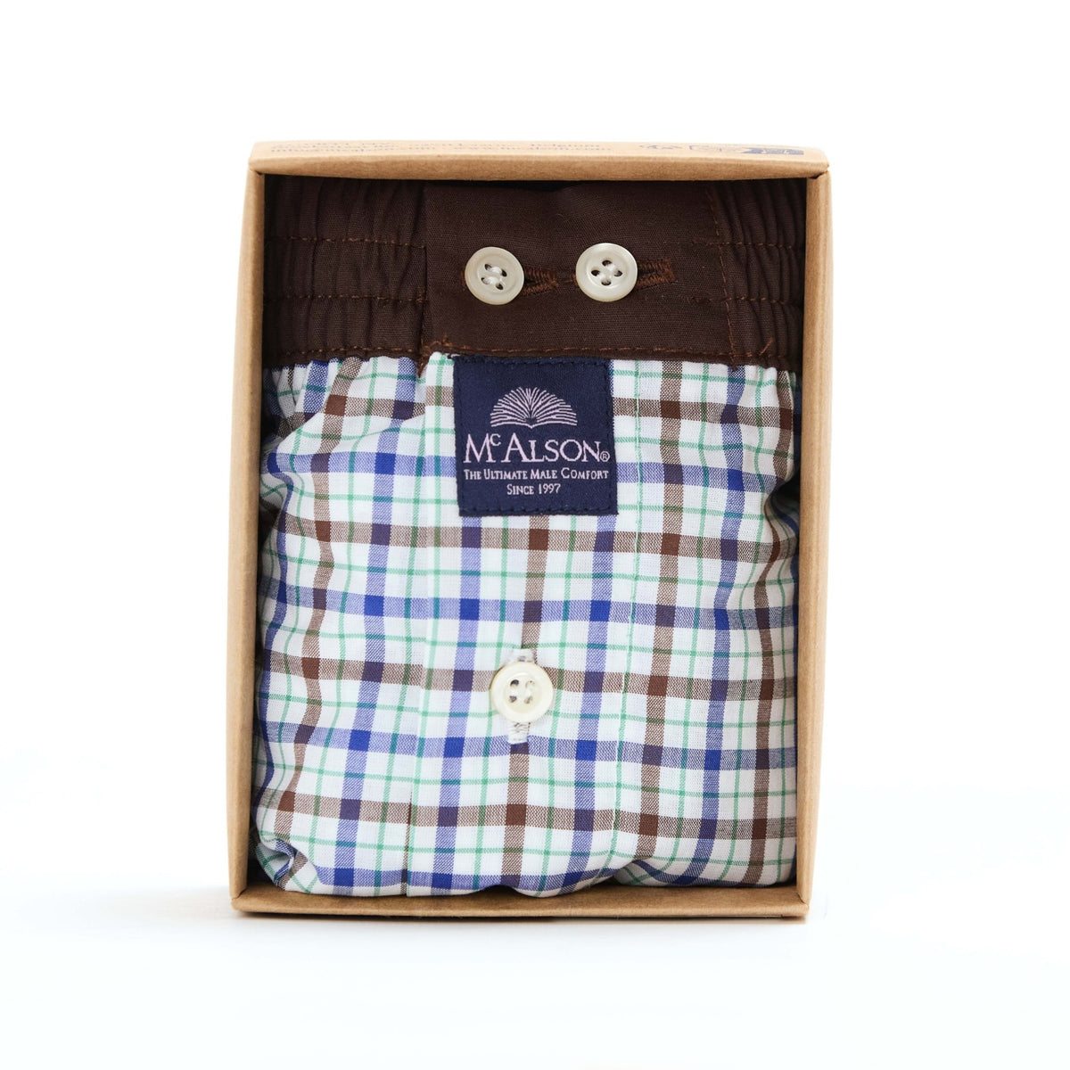McAlsonBoxershortmetbinnenbroekCheckerednavyM5428donkerblauw__1