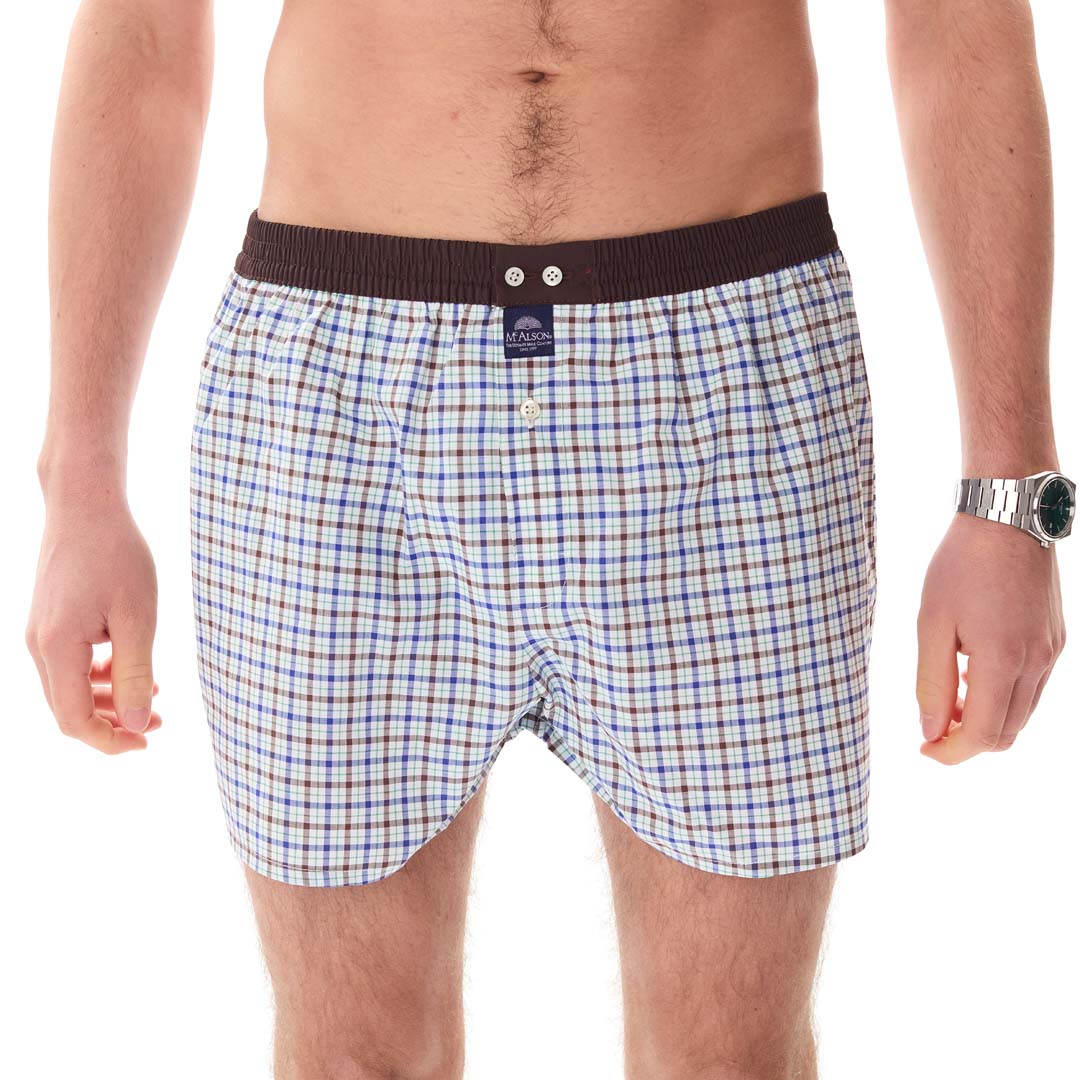McAlsonBoxershortmetbinnenbroekCheckerednavyM5428donkerblauw__2