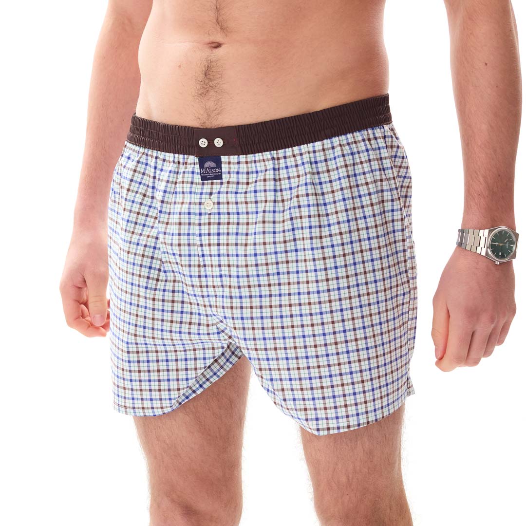 McAlsonBoxershortmetbinnenbroekCheckerednavyM5428donkerblauw__3