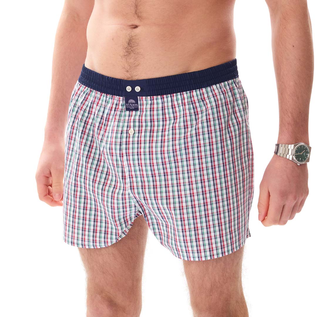 McAlsonBoxershortmetbinnenbroekCheckerednavyenwhiteM5407blauw__3