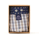 McAlson boxershort met ruitjesprint in verpakking, blauw en beige, stijlvolle en comfortabele onderkleding.