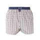 McAlson boxershort in ruitjesprint in blauw en khaki, met comfortabele boord en inside support.