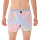 Mc Alson Boxershort met binnenbroek Checkered red, green & blue M5310 blauw voor heren in ruitjesprint