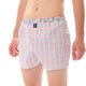 Mc Alson Boxershort met binnenbroek Checkered red, green & blue M5310 blauw in kleurrijk ruitjespatroon.