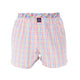 Mc Alson Boxershort met binnenbroek Checkered red, green & blue M5310 blauw, kleurrijke ruitjes print en comfortabele pasvorm.