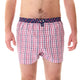 McAlson boxershort met checkered print in rood en navy, met comfortabele fit en stijlvol ontwerp.