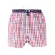 Rode en navy boxershort met checkered patroon van McAlson, voorzien van comfortabele inside support en stijlvol design.