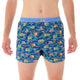 Mc Alson Boxershort met binnenbroek Coastal Camper navy M5339 marine met camperprint in blauw.