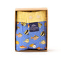 McAlson Boxershort met binnenbroek Fish Parade Blue M5134 in een geschenkdoos met vissenprint.