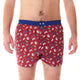 McAlson rode boxershort met gameconsole print en donkerblauwe boord voor stijl en comfort.
