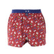 McAlson burgundy boxershort met gameconsole print en donkerblauwe boord voor comfort en stijl.