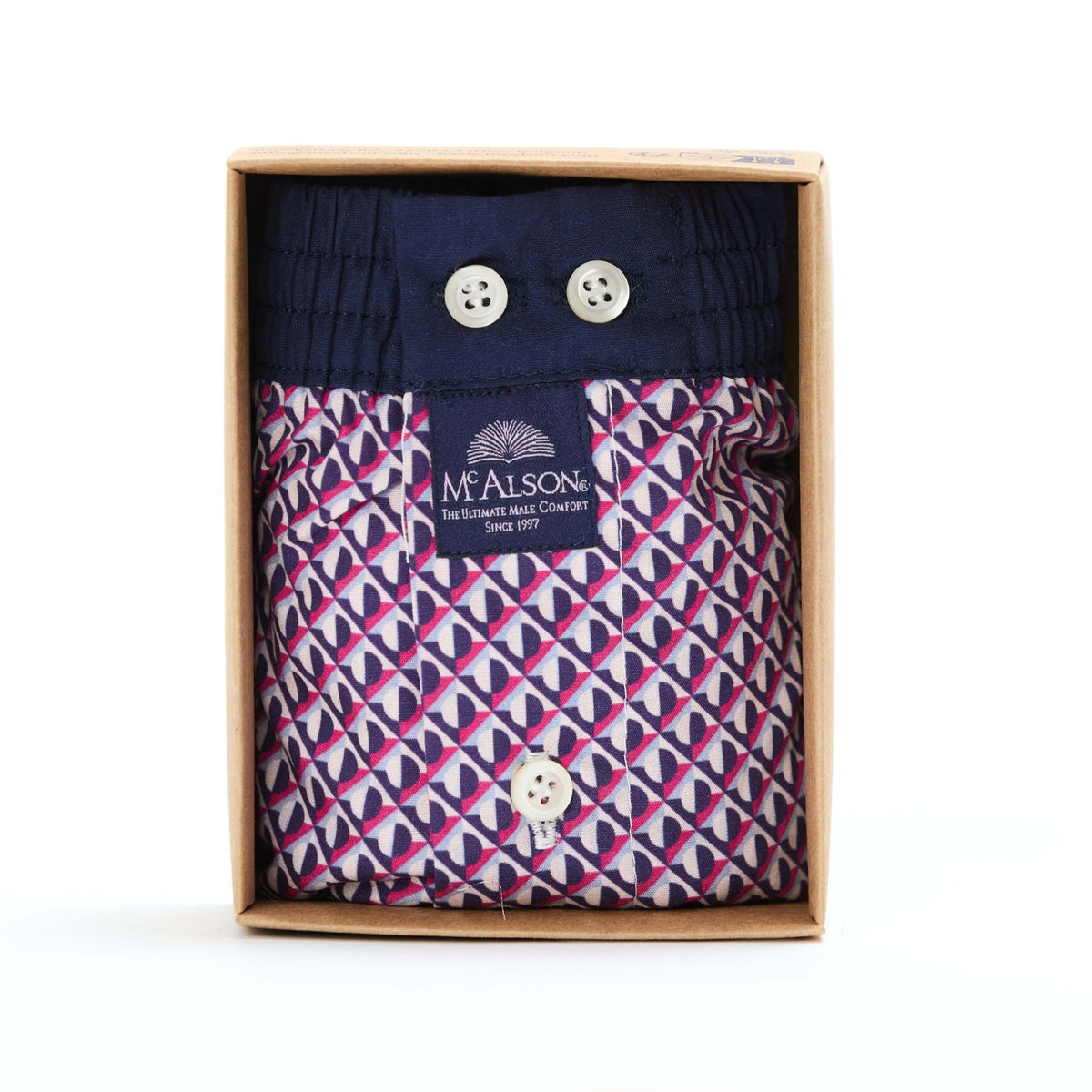 McAlsonBoxershortmetbinnenbroekGeometricpinkennavyM5441donkerblauw__1