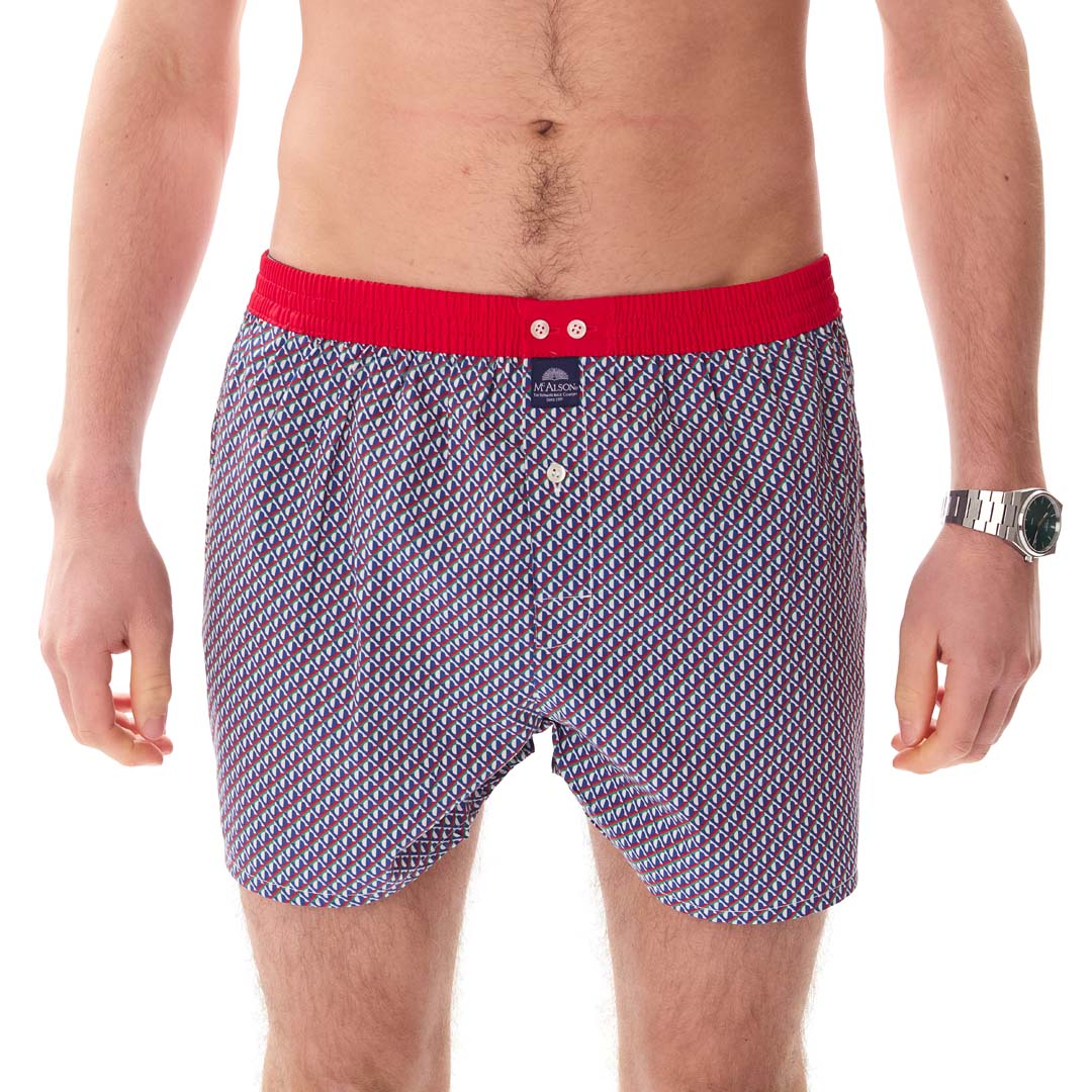 McAlsonBoxershortmetbinnenbroekGeometricredenblueM5439rood__2