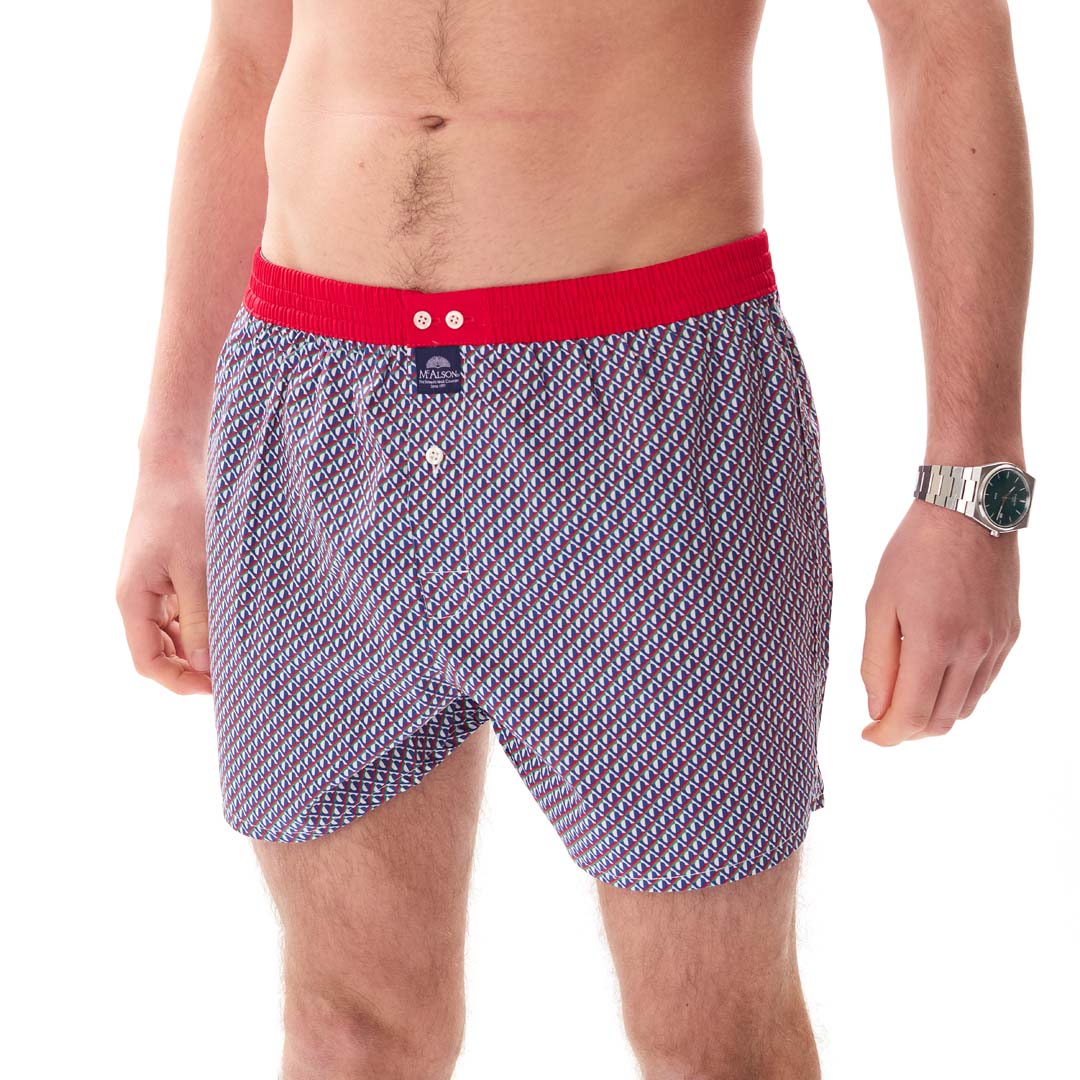 McAlsonBoxershortmetbinnenbroekGeometricredenblueM5439rood__3