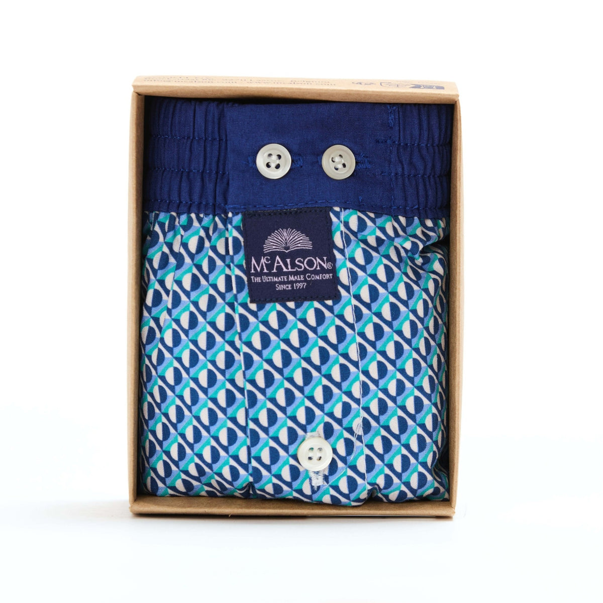 McAlsonBoxershortmetbinnenbroekGeometricturquoiseM5440donkerblauw__1