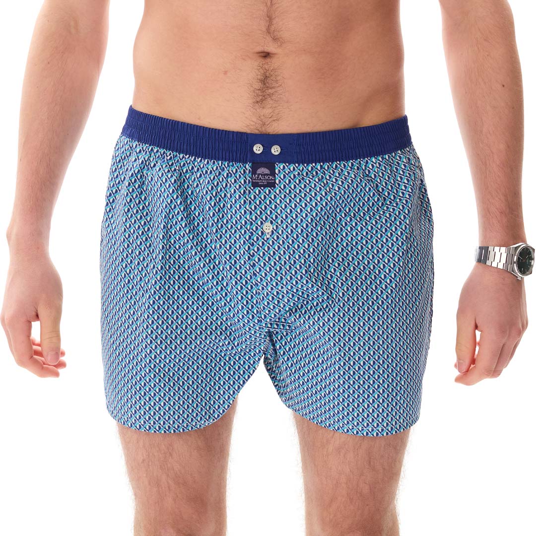 McAlsonBoxershortmetbinnenbroekGeometricturquoiseM5440donkerblauw__2