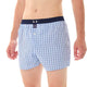 Mc Alson Boxershort met binnenbroek Gingham Baby Blue M5301 blauw, comfortabele boxershort met ruitjesprint.