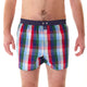 McAlson boxershort met binnenbroek in Gingham stijl, blauw, rood en groen, comfortabele pasvorm met inside support.