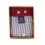 McAlson boxershort in cadeauverpakking met streepjessprint en donkerblauwe boord, stijlvol en comfortabel.