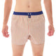 Mc Alson Boxershort met binnenbroek Gingham red & green M5303 rood, geruit met blauwe boord.