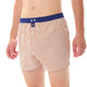 Mc Alson Boxershort met binnenbroek Gingham red & green M5303 rood in geruit patroon met blauwe boord.