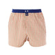 Mc Alson Boxershort met binnenbroek Gingham red & green M5303 rood, geruite boxershort met blauwe boord.