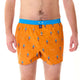 McAlson Boxershort met binnenbroek King's Guard orange M5270, comfortabele en stijlvolle boxershort in oranje met print.