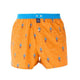 McAlson Boxershort met binnenbroek King's Guard orange M5270 met Kings Guards print en blauwe boord.