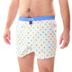 Witte McAlson boxershort met kleurrijke hartjesprint en lichtblauwe boord voor optimale comfort en stijl.