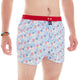 Mc Alson boxershort met luchtballonnen print en onzichtbaar intern steunsysteem voor ultiem comfort.