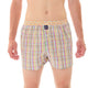 Mc Alson Boxershort met binnenbroek Madras Multicolour M5322 multicolor, geruit met gekleurde boord en inside support.