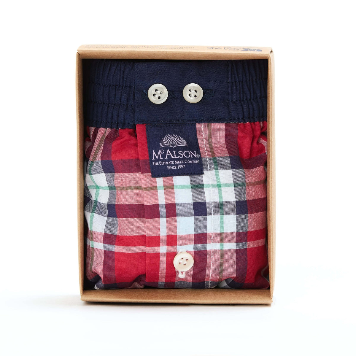 McAlsonBoxershortmetbinnenbroekMadrasredennavyM5431donkerblauw__1