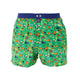 Mc Alson Boxershort met binnenbroek Mamma Mia Green M5337 groen met Italiaanse print en blauwe boord.