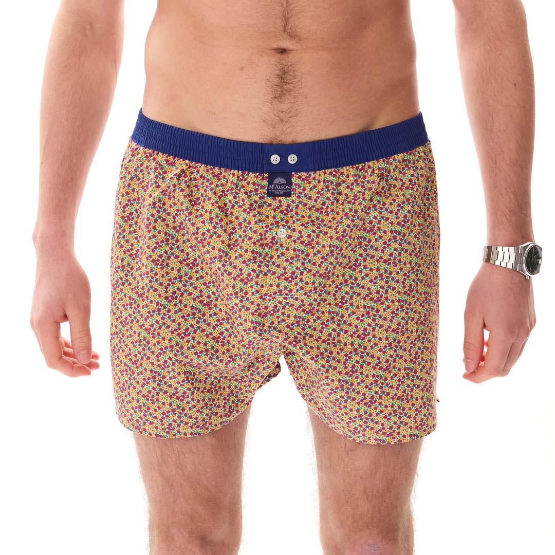 McAlsonBoxershortmetbinnenbroekMeadowFloweryellowredM5453beige__2