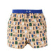 McAlson Boxershort met binnenbroek Modern Man Essentials beige M5257 met leuke print en blauwe boord