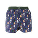 McAlson Boxershort met binnenbroek Modern Man Essentials navy M5256, blauwe wijde boxer met leuke print.