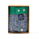 McAlson boxershort met paisleyprint in blauw en groen, verpakt in een doos, stijlvol en comfortabel.