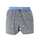 McAlson Boxershort met binnenbroek Paisley dark green & navy M5246 met paisleyprint en lichtblauwe boord.