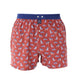 McAlson Boxershort met binnenbroek Paisley navy & burgundy M5245, blauwe boxershort met paisleyprint.