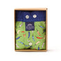 McAlson boxershort in groen met peperprint en donkerblauwe boord, verpakt in een fraaie doos.
