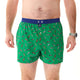 McAlson Boxershort met binnenbroek Racecar green M5253 met raceautoprint en donkerblauwe boord.