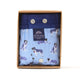 McAlson boxershort in lichtblauw met Saint Bernard print, verpakt in een doos.