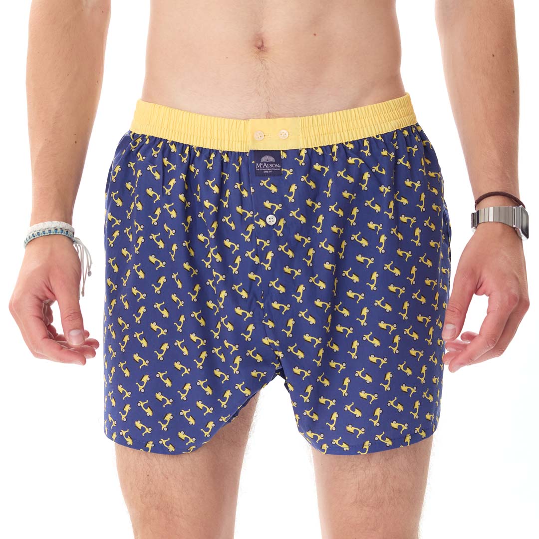 McAlson Boxershort met binnenbroek Scooter Yellow M5158