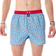 Lichtblauwe McAlson boxershort met scooterprint en rode boord, perfect voor comfort en stijl.