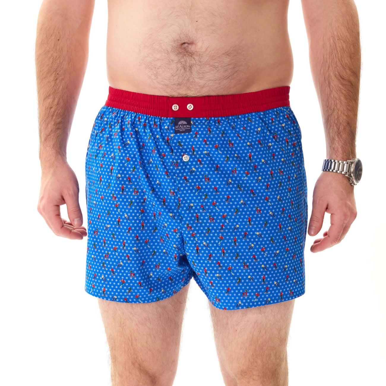 McAlson Boxershort met binnenbroek Skiërs blue M5263 voor stijlvolle comfort en perfecte pasvorm.