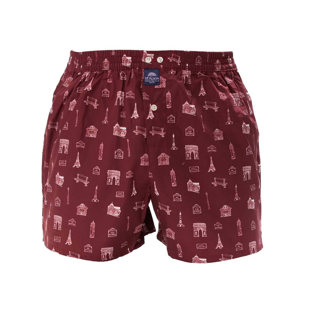 McAlsonBoxershortmetbinnenbroekStreetsofParisburgundM5456rood__4